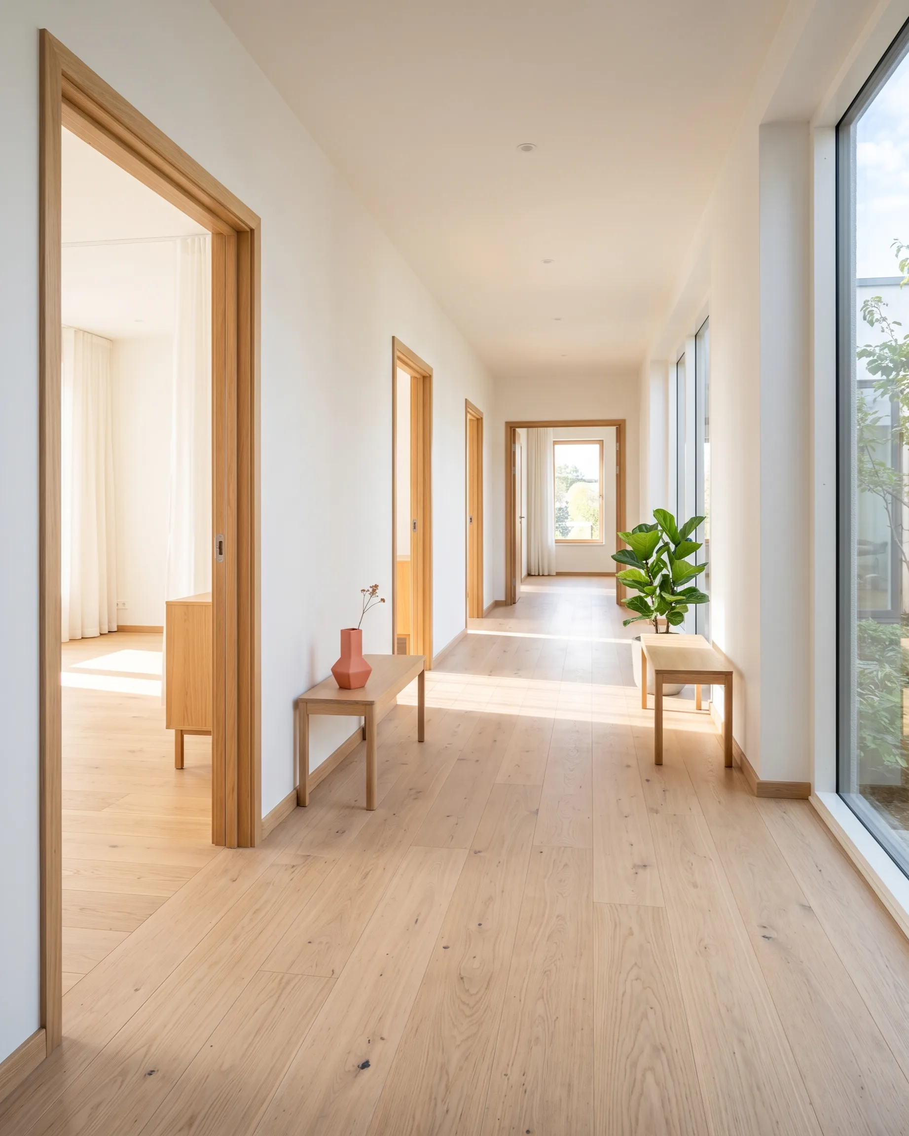 Plateau de cabinets vide et lumineux — tout le potentiel